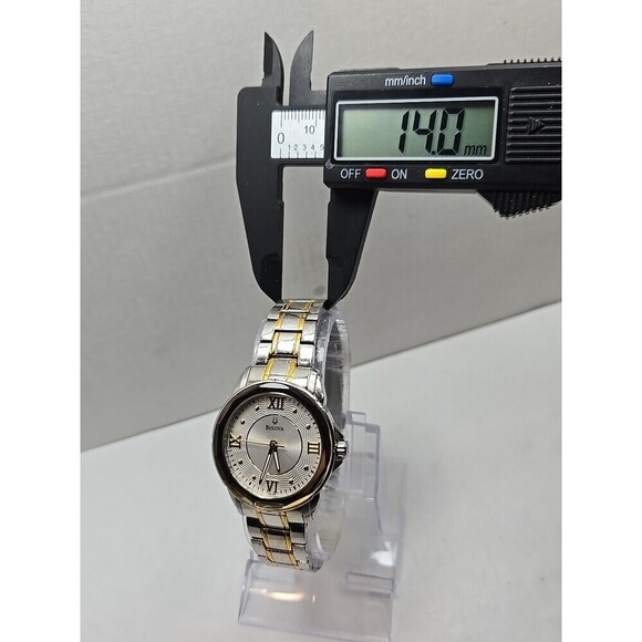 Bulova 98L166 Womens Two Tone Stainless Steel Quartz Dress Watch New Battery main image 7